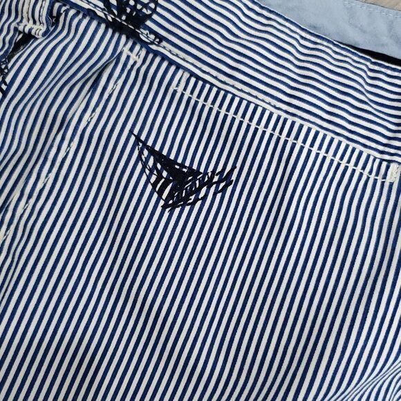 Nautica Men’s Coastal Theme 100% Cotton Deck Shorts Navy Size 40 - Picture 3 of 5